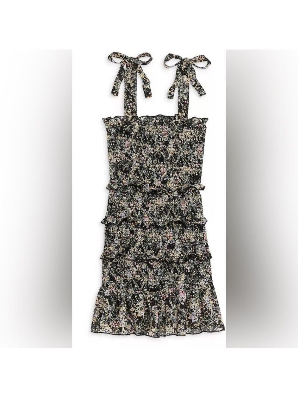 Katie J NYC Floral Tiered Dress
